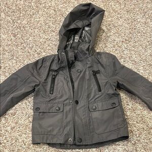 Urban Republic Charcoal Hooded Raincoat